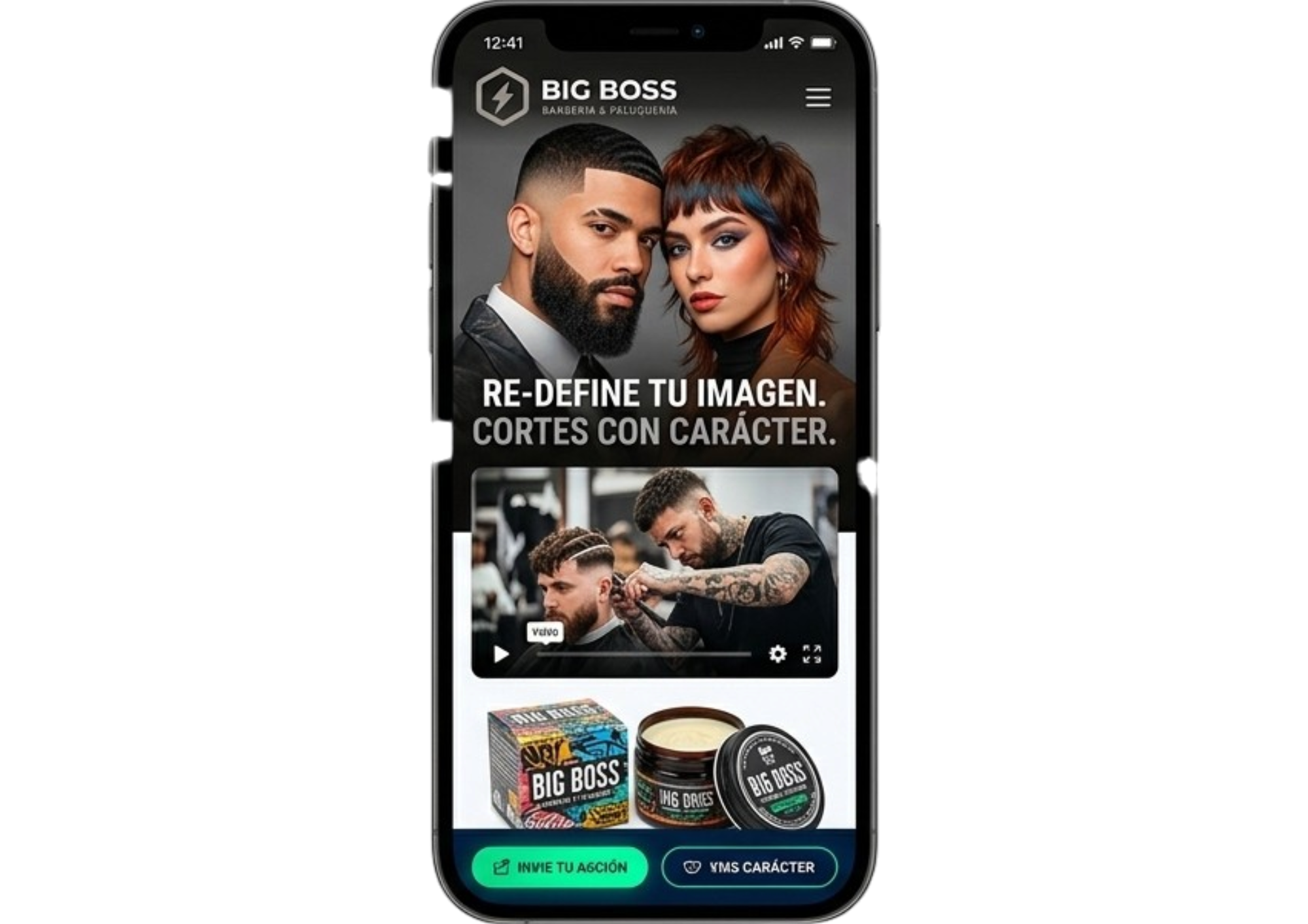 Celular mostrando diseño web responsive